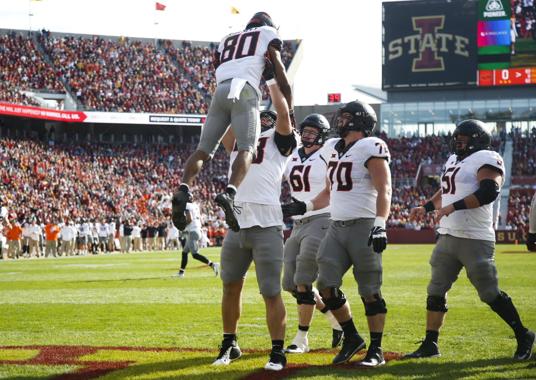 Oklahoma State plays at Iowa State University